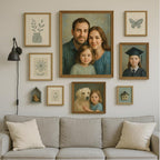 Custom Hand-Painted Oil Portrait from Photo - Professional B2B Studio Service